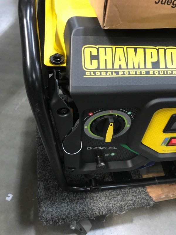 Photo 6 of 
Champion Power Equipment 201052 4750/3800-Watt Dual Fuel Portable Generator with Electric Start, Wheel Kit