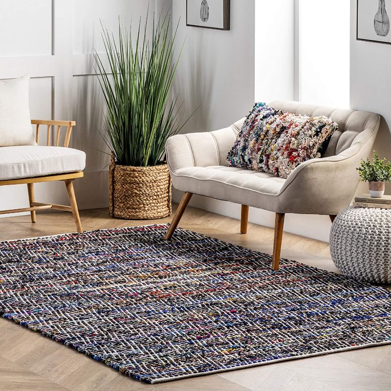 Photo 1 of 
nuLOOM 200VIAG01B-406 Area Rug, 4' x 6', Indigo
Size:4' x 6'
Color:Indigo