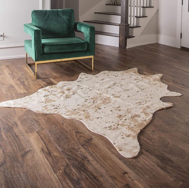 Photo 1 of 
Faux Cowhide Rug - Beautiful Acid Wash Cowhide Rugs. Western Throw Rugs for Office, Bedroom, Nursery or Living Room with Our Rustic Area Rugs for Living Room