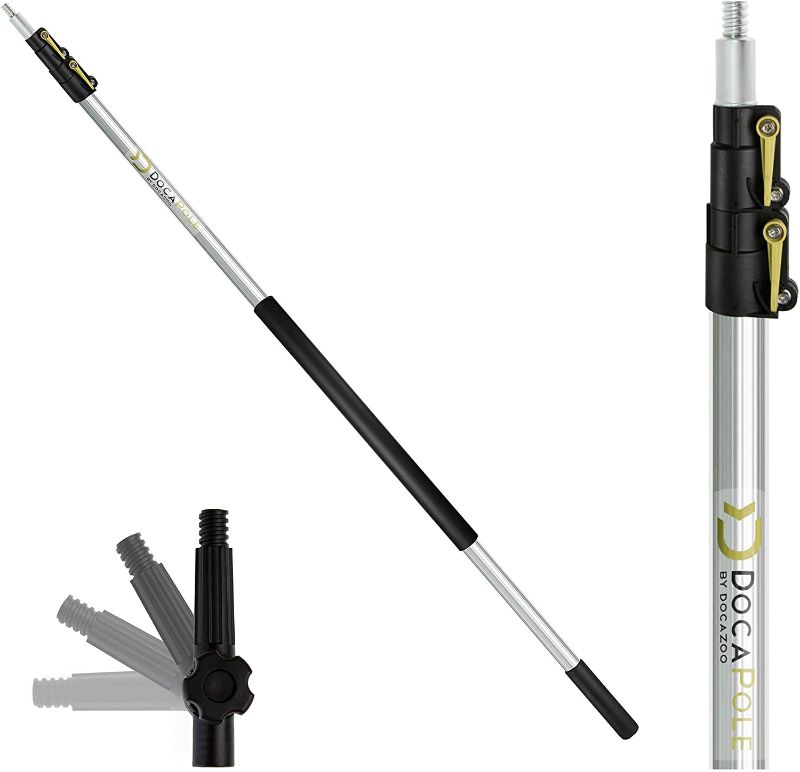 Photo 1 of 
DocaPole 5-12 foot Extension Pole - Multi-Purpose Telescopic Pole // Feather Duster // Light Bulb Changer