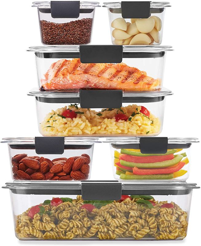 Photo 1 of 
Rubbermaid Brilliance Storage 14-Piece Plastic Lids | BPA Free, Leak Proof Food Container, Clear
Size:14-Piece Set