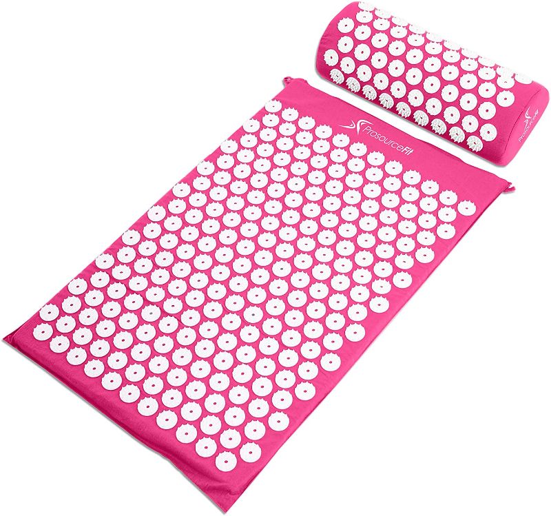 Photo 1 of 
ProsourceFit Acupressure Mat and Pillow Set for Back/Neck Pain Relief and Muscle Relaxation
Style Name:Original
Color:Pink