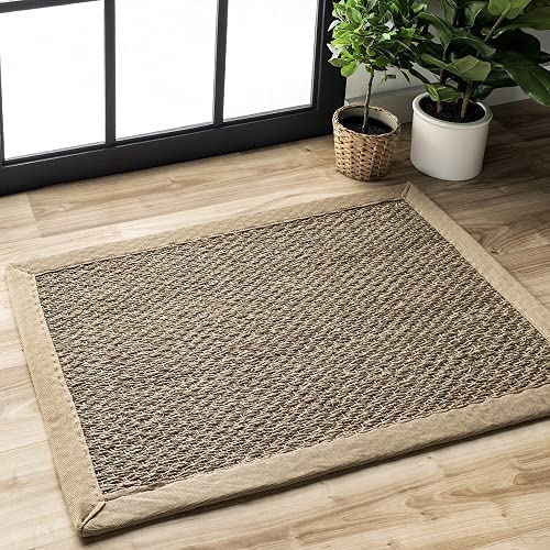 Photo 1 of 
nuLOOM Elijah Natural Seagrass Farmhouse Area Rug, 6' x 9', Beige
Size:2' x 3'
Color:Beige