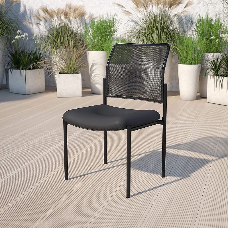 Photo 1 of 
Flash Furniture Comfort Black Mesh Stackable Steel Side Chair
Style:Without Arms