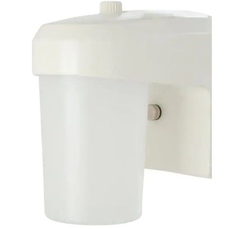 Photo 1 of FE White Outdoor Integrated LED Entry and Patio Wall Lantern Sconce with Dusk to Dawn Photocell Sensor