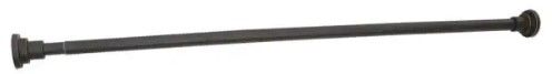 Photo 1 of 42 in. - 73 in. Steel Adjustable Shower Curtain Rod in Oil Rubbed Bronze