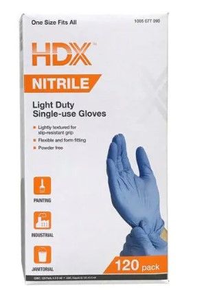 Photo 1 of 120-CT Disposable Nitrile Gloves