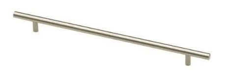 Photo 1 of 11-5/16 in. (288mm) Center-to-Center Brushed Steel Bar Drawer Pull 4 CT