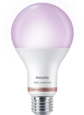 Photo 1 of Color and Tunable White A21 LED 100-Watt Equivalent Dimmable Smart Wi-Fi Wiz Connected Wireless LED Light Bulb