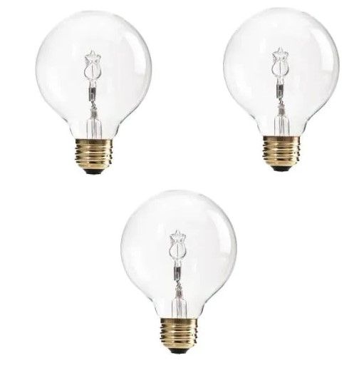 Photo 1 of Philips 60-Watt Equivalent G25 Halogen Clear Decorative Globe Light Bulb PACK OF 12
