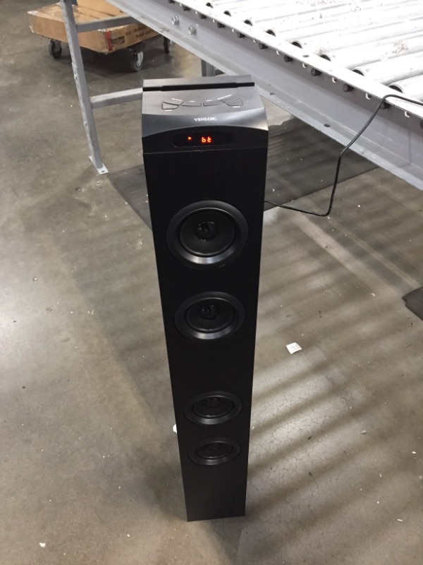 Photo 2 of Floor Standing Bluetooth Tower Speaker, Floor Speakers for Home Stereo System, Floor Standing Speakers Home Theater, VENLOIC Bluetooth Tower Speakers with Bass

//tested, powers on
