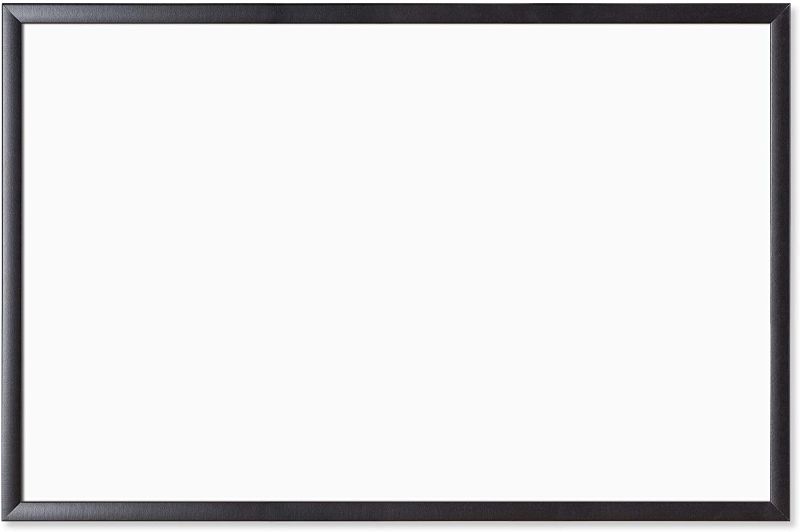 Photo 1 of U Brands Magnetic Dry Erase Board, 23 x 35 Inches, Black Wood Frame (311U00-01)
