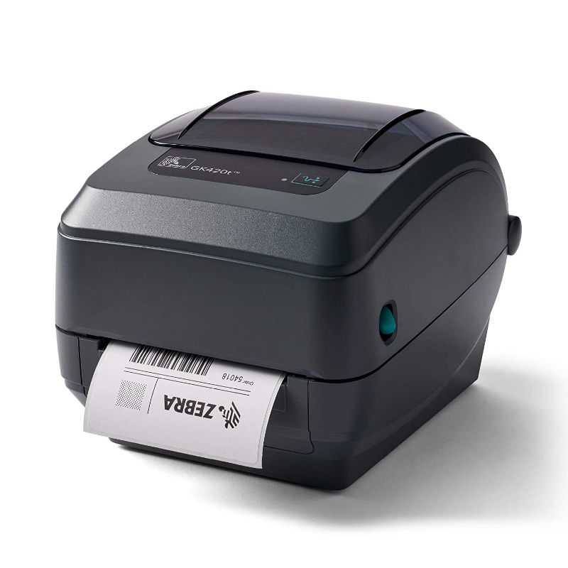 Photo 1 of ZEBRA GK420t Thermal Transfer Desktop Printer Print Width of 4 in USB and Ethernet Port Connectivity GK42-102210-000


/tested, powers on