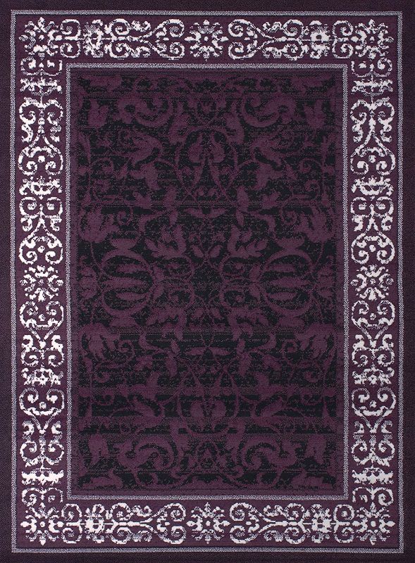 Photo 1 of United Weavers of America Dallas Baroness Rug, 5'3" x 7'2", Plum
