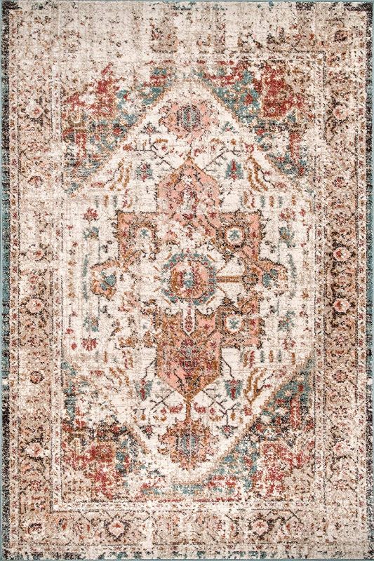 Photo 1 of nuLOOM Shane Persian Vintage Area Rug, 6' 7" x 9', Beige
