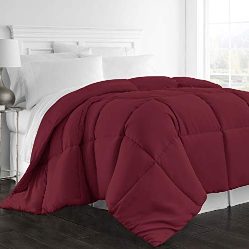 Photo 1 of Beckham Hotel Collection 1300 Series - All Season - Luxury Goose Down Alternative Comforter - Full/Queen - Burgundy