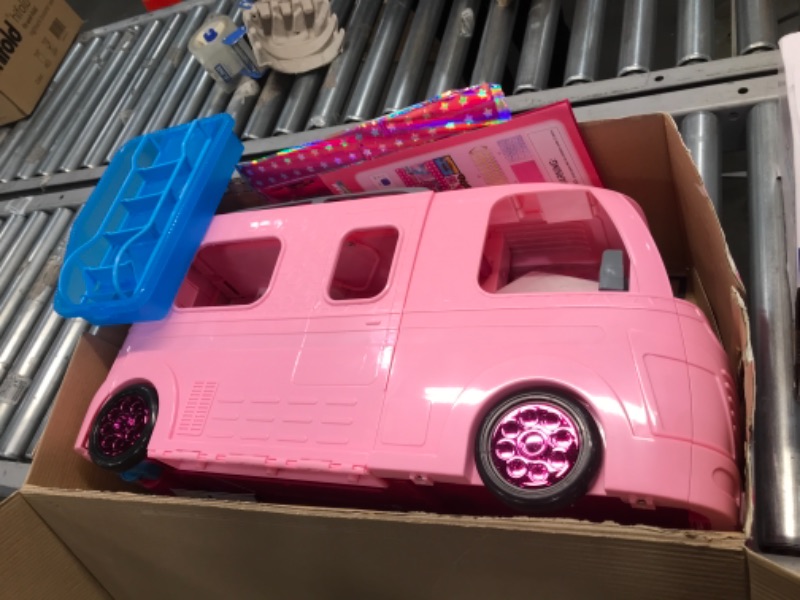 Photo 2 of Barbie Camper Pops Out into Play Set with Pool!
(Dolls Not Included)