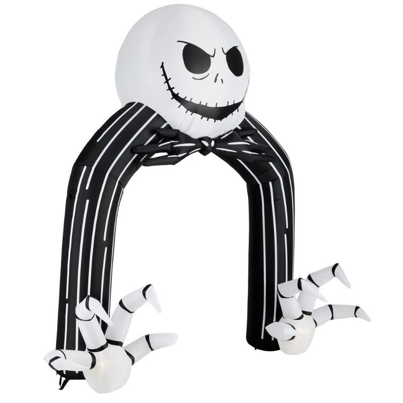 Photo 1 of 11.5 Ft. Jack Skellington Airblown Archway Disney Halloween Inflatable
