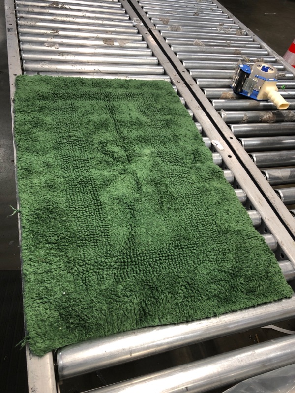 Photo 2 of *** two green Shag Ultra Soft Area Rug, Fluffy Green Rugs Plush Non-Skid Indoor Fuzzy Faux Fur Rugs Furry Accent Carpets for Living Room Bedroom Nursery Kids Playroom Decor 20 inches x 34 inches rug 2 17inches x 24inches ***SIMILAR TO PHOTO