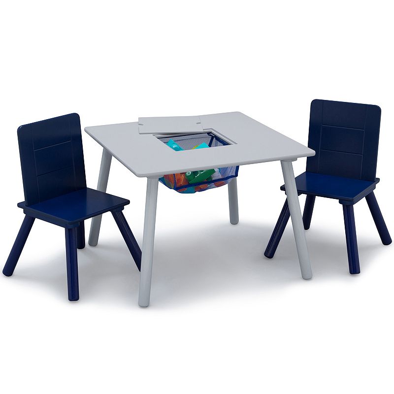 Photo 1 of Delta Children Kids - Furniture Set - 3-piece (2 Chairs, Table) - Gray, Navy Blue
