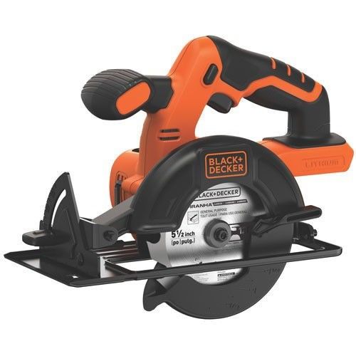 Photo 1 of *No blade*
BLACK+DECKER 20V Max Lithium-Ion Cordless 5.5-Inch Circular Saw, Bare Tool (No Battery), BDCCS20B