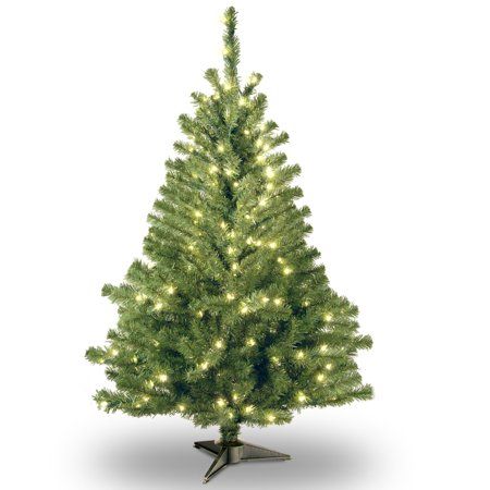 Photo 1 of 4’ Pre-lit Kincaid Spruce Artificial Christmas Tree –Clear Lights