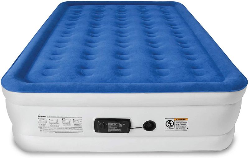 Photo 1 of (SLIGHTLY DIFFERENT FROM THE STOCK PHOTO)
SoundAsleep Dream Series Air Mattress with ComfortCoil Technology & Internal High Capacity Pump, Blue/Beige **size is unknown**
