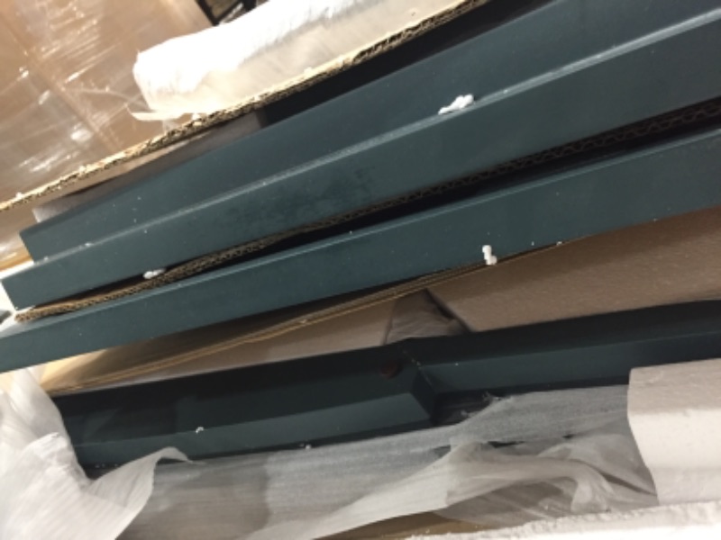 Photo 1 of *Missing hardware and components*
Lark Manor Hennigan 60 Wide 3 Drawer Sideboard Wood in Green/Blue, Size 30.5 H X 59.75 W X 15.75 D in