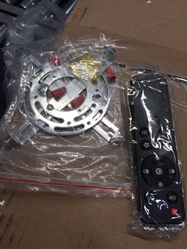 Photo 1 of (slightly different from stock photo)
Ceiling Fan with Lights, Ceiling Fan for Bedroom, LED Remote Controls, Invisible Acrylic Blades Metal Shell Semi Flush Mount Low Profile Fan, white/black