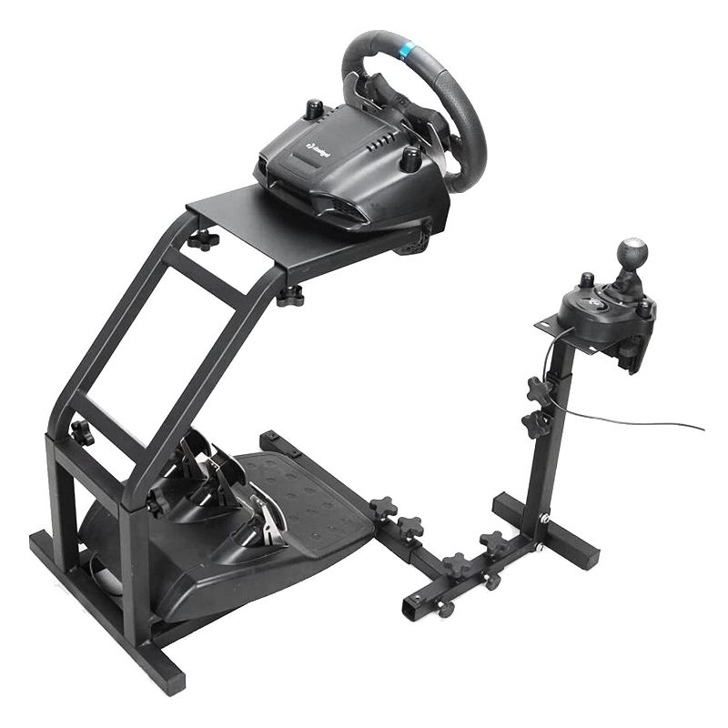 Photo 1 of **INCOMPLETE**
Oswerpon Racing Wheel Stand Fit for Logitech G25, G27, G29, G920 Steering Wheel Stand Height Adjustable Racing Simulator Gaming Stand - Wheel and Pedals Not Included
