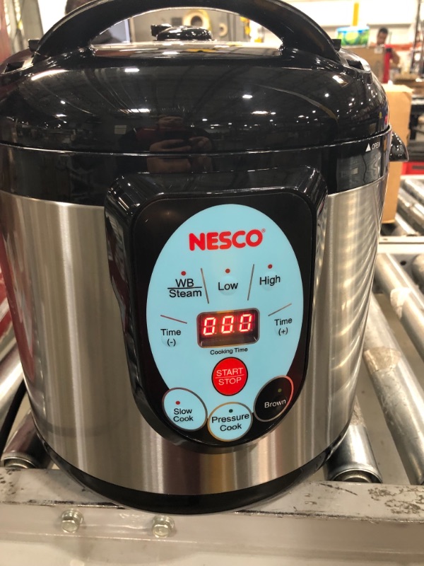 Photo 3 of NESCO NPC-9 Smart Electric Pressure Cooker and Canner, 9.5 Quart, Stainless Steel
