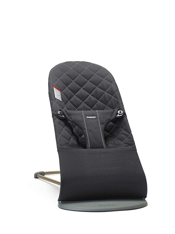 Photo 1 of BabyBjörn Bouncer Bliss, Cotton, Black (006016US)
