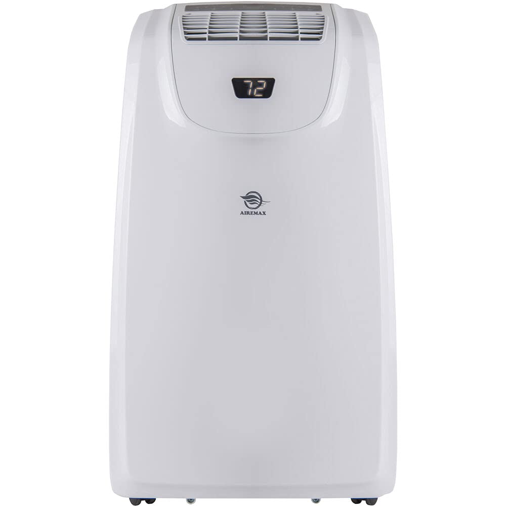 Photo 1 of AireMax 9000 (DOE) 14000 BTU Portable Air Conditioner Remote in White for up to 500 sq. ft. APE514C, 29.220
