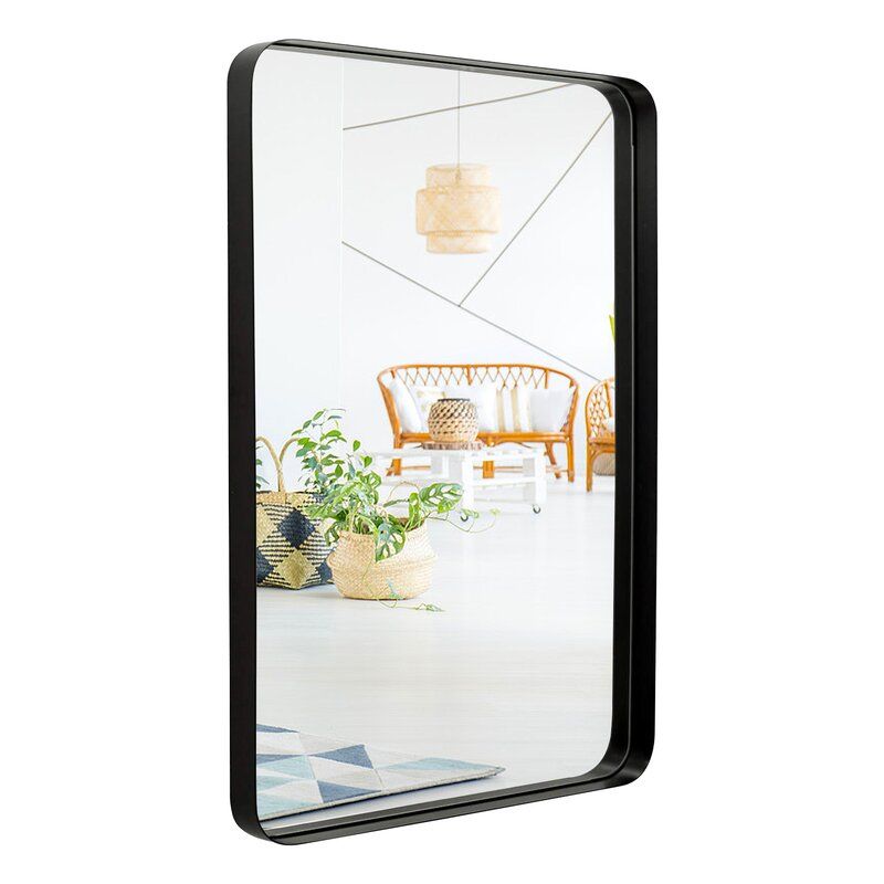 Photo 1 of 24X32In Rectangular Mirror, Metal Frame Wall Mounted Mirror For Bathrooms, Entryways, Living Rooms
