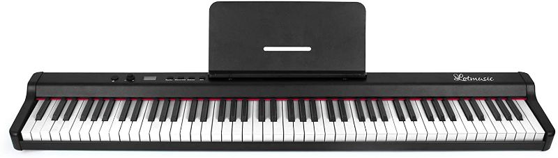 Photo 1 of Digital Piano, 88 Key Full Size Velocity-Sensitive Semi-Weighted Keys Portable Electric Piano with Sustain Pedal Power Supply for Beginner/Adults Practice
