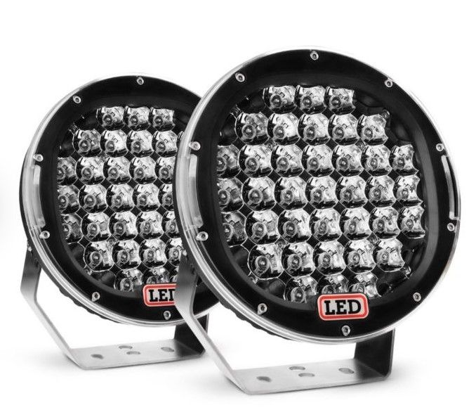 Photo 1 of 185 w 9 inch led driving lights black round led pod for jeep offroad 4x4 roof bar bumper