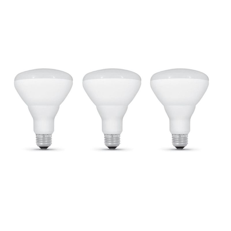 Photo 1 of 2-PACK BUNDLE***** NO RETURNS
Feit Electric 65-Watt Equivalent BR30 Dimmable CEC Title 24 Compliant LED ENERGY STAR 90+ CRI Flood Light Bulb, Bright White (3-Pack)