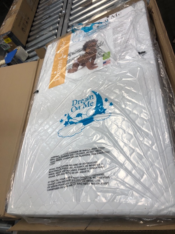 Photo 1 of Dream On Me, Holly 3x2 Fiber Portable Crib Mattress I Waterproof I Greenguard Gold Certified