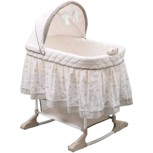 Photo 1 of Delta Children Play Time Rocking Bassinet - Jungle