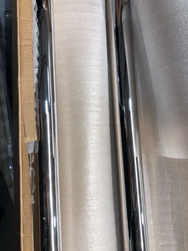 Photo 1 of  48 inches Solid Standoffs Heavy-Duty Commercial Grade-304 Stainless Steel Push Pull Door Handle/Barn Door Pull Handle/Door Pulls, Full Brushed Stainless Steel Finish