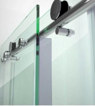 Photo 1 of 70-7/8 in. L x 3/8 in. H Clear Vinyl Seal Glass Shower Door
