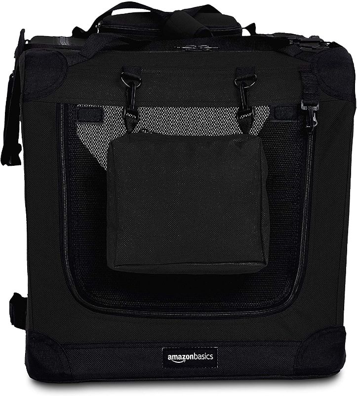 Photo 1 of Amazon Basics Folding Portable Soft Pet Dog Crate Carrier Kennel 26" 

