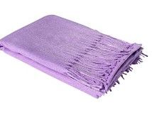 Photo 1 of 100% Cashmere Scarf - Gift Boxed, Premium Quality Violet Purple 80" long by 26"
 