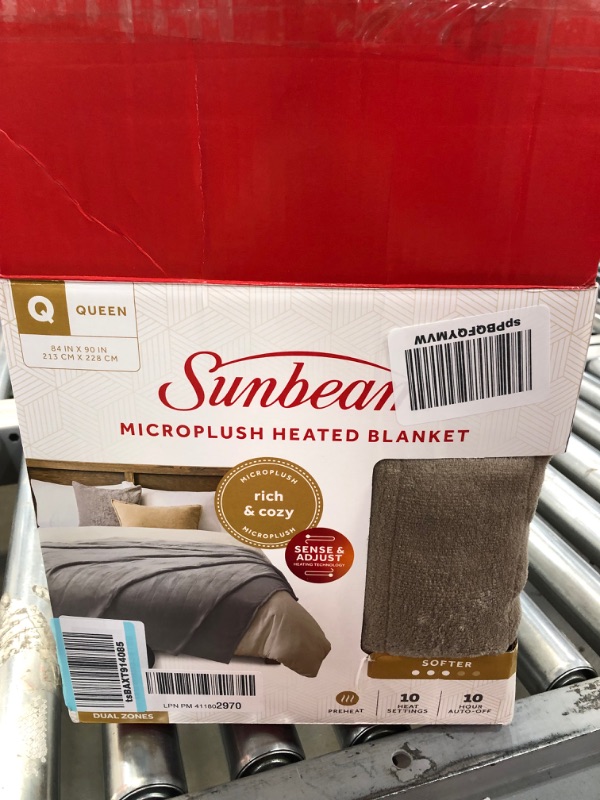 Photo 4 of Heated Blanket | Microplush, 10 Heat Settings, Mushroom, Queen - BSM9KQS-R772-16A00-1 Pack
