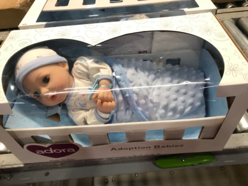 Photo 1 of Adora Adoption Baby Boy Handsome - 16 inch Realistic Newborn Baby Doll with Doll Accessories and Certificate of Adoption
