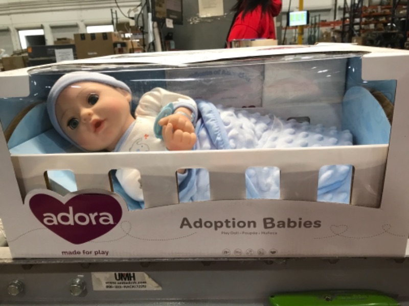 Photo 1 of Adora Adoption Baby Boy Handsome - 16 inch Realistic Newborn Baby Doll with Doll Accessories and Certificate of Adoption
