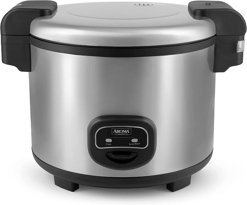 Photo 1 of Aroma Housewares 60-Cup (Cooked) (30-Cup UNCOOKED) Commercial Rice Cooker, Stainless Steel Exterior (ARC-1130S)
