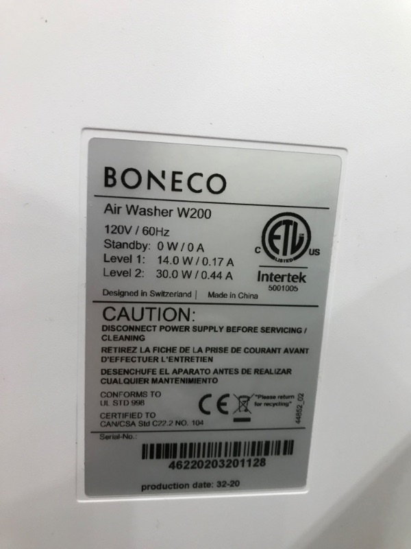 Photo 3 of BONECO - Air Washer W200 Humidifier & Purifier
