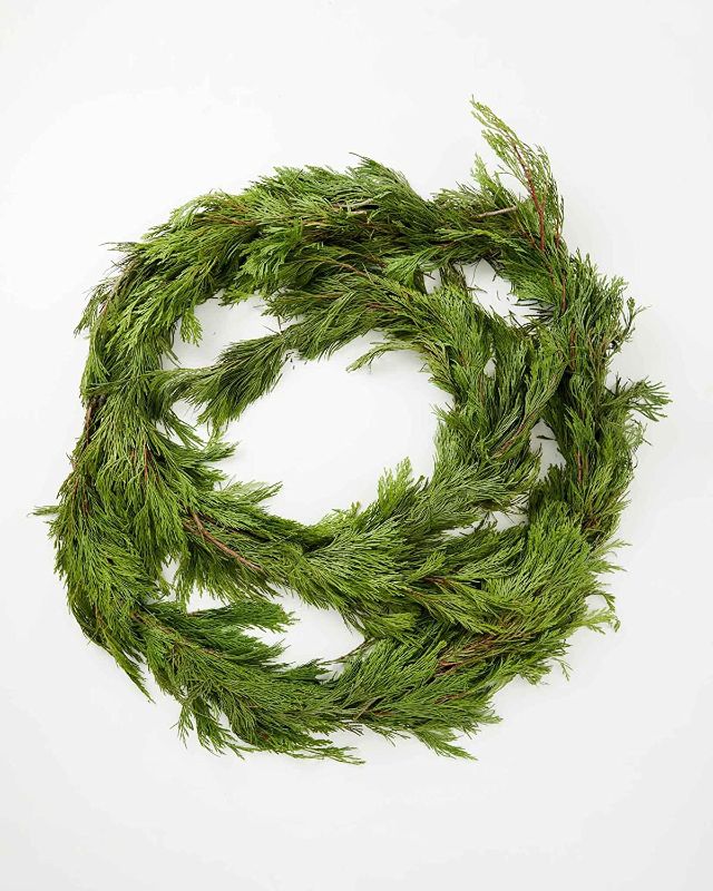 Photo 1 of 12' Fresh Live & Fragrant Incense Cedar Garland
