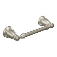 Photo 1 of Banbury Pivoting Double Post Toilet Paper Holder in Spot Resist Brushed Nickel
